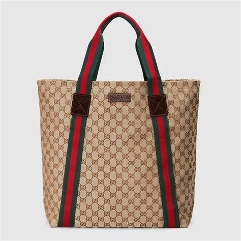 gucci gg canvas tote bag.